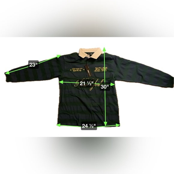 Fashion Nova Small New York Striped Polo atop NEW - Picture 2 of 7